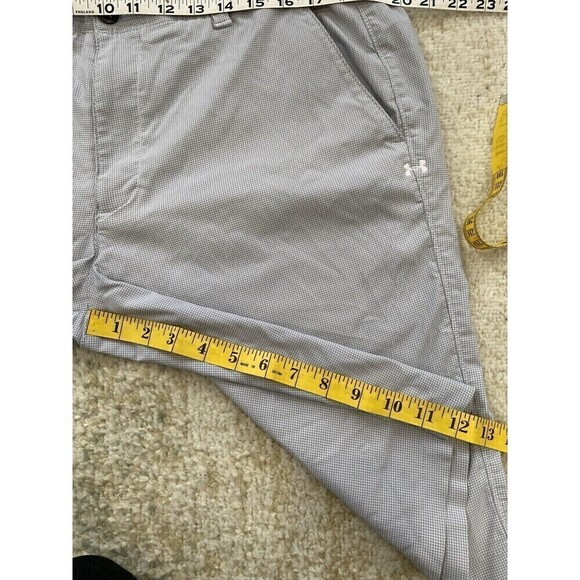Under Armour Shorts Men’s Size 38 Chino Lightweight Gray Golf Pattern - Picture 5 of 6